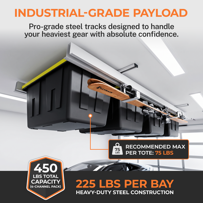 EzyRack ToteLift Pro – Ultimate Overhead Storage Solution
