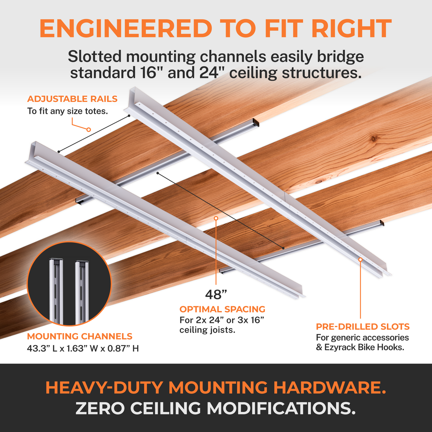 EzyRack ToteLift Pro – Ultimate Overhead Storage Solution