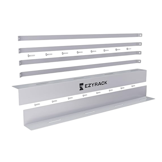 Ezyrack metal shelf bracket on a white background